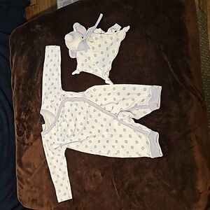 NWT Under The Nile 2pc One Piece Romper With Elephant Toy Lovey